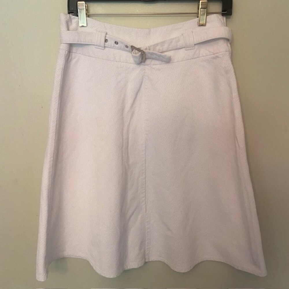 BENETTON - CORDUROY A-LINE BELTED SKIRT